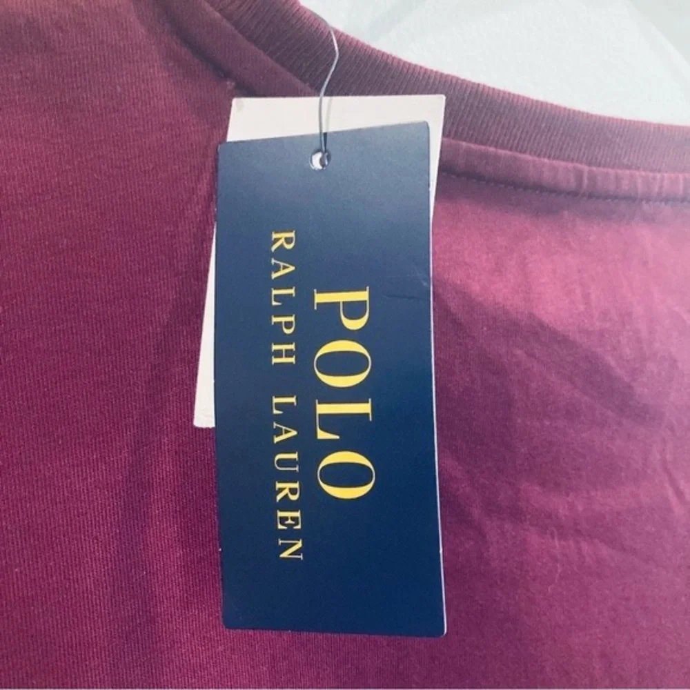 Polo by Ralph Lauren Men's Maroon Short Sleeve Crew Tee